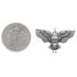 Sterling Silver Flying Owl Charm with Dime