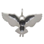 Sterling Silver Flying Owl Charm Back View
