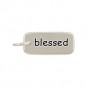 Sterling Silver Word Charms - Blessed 18x7mm