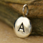 Sterling Silver Letter Charms - Initial A 13x8mm