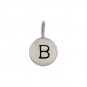 Sterling Silver Letter Charms - Initial B 13x8mm