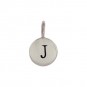 Sterling Silver Letter Charms - Initial J 13x8mm