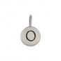 Sterling Silver Letter Charm - Initial O 13x8mm