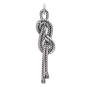Sterling Silver Figure 8 Loop Knot Charm