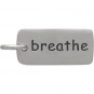 Sterling Silver Word Charm - Breathe 18x7mm