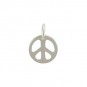 Sterling Silver Peace Charm - Small 12x9mm