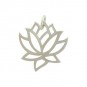 Sterling Silver Lotus Charm - Medium 18x15mm