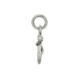 Sterling Silver Anchor Charm - Beach Charm 16x9mm