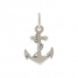 Sterling Silver Anchor Charm - Beach Charm 16x9mm