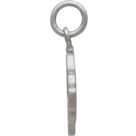 Sterling Silver Buffalo Charm - Stamping Blank 17x21mm