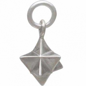 Sterling Silver Merkabah Charm 15x8mm