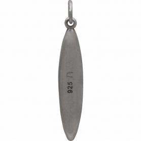  Sterling Silver Kayak Charm - Sports Charms 30x5mm