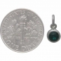 Sterling Silver Crystal Birthstone Charm - May 11x5mm