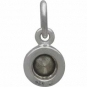 Sterling Silver Crystal Birthstone Charm - May 11x5mm