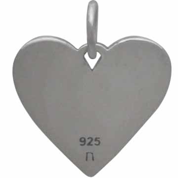 Sterling Silver Heartbeat Charm - Heart Charm