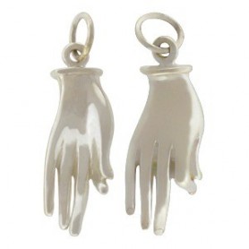 Sterling Silver Hand Mudra Charm
