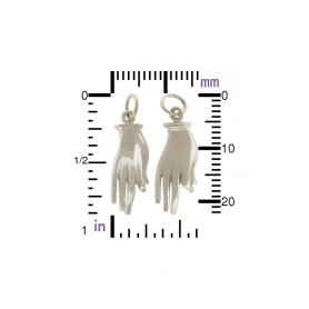 Sterling Silver Hand Mudra Charm