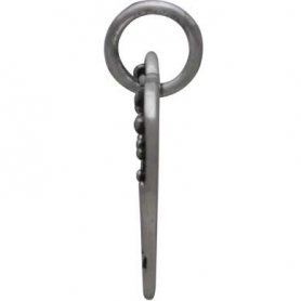 Silver Heart Charm with Mountains and Bronze Moon