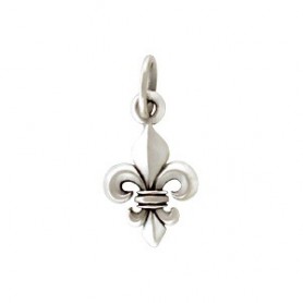 Sterling Silver Fleur de Lys Charm 