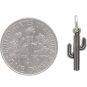 Sterling Silver Tiny Cactus Charm 18x6mm