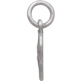 Sterling Silver Openwork Heart Charm with Paw Print