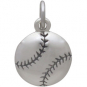 Sterling Silver Baseball Charm