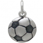 Sterling Silver Soccer Ball Charm