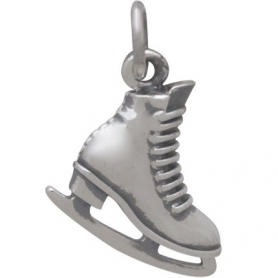 Sterling Silver Ice Skate Charm