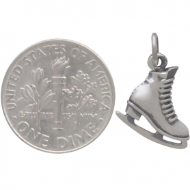 Sterling Silver Ice Skate Charm
