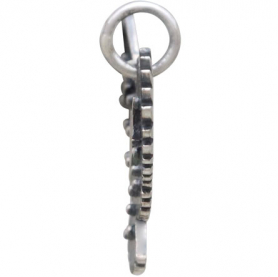 Sterling Silver Owl Charm with Bronze Star and Moon