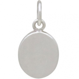 Sterling Silver Shadow Box Charm with Bronze Heart