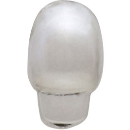 Sterling Silver Skull Bead with Vertical Hole