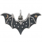 Sterling Silver Bat Charm with Bronze Star and Moon 16x25mm