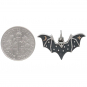 Sterling Silver Bat Charm with Bronze Star and Moon 16x25mm