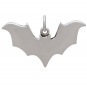 Sterling Silver Bat Charm with Bronze Star and Moon 16x25mm