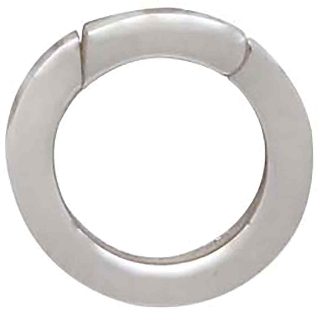 Round Silver Removable Charm Holder Link 2x10mm