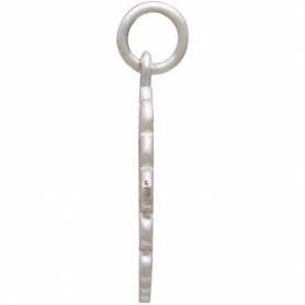 Sterling Silver Openwork Daisy Charm 21x15mm