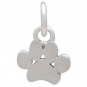 Sterling Silver Paw Print Charm