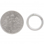 Round Silver Removable Charm Holder Link 2x13mm