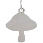 Silver Mushroom Charm with Bronze Star and Moon 21x16mm