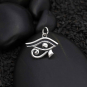 Sterling Silver Eye or Horus Pendant 18x18mm