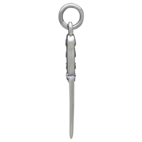 Sterling Silver Kitchen Knife Charm Side View