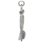 Sterling Silver Knife Spoon and Fork Charm Side View