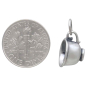 Sterling Silver Teacup Charm with Dime