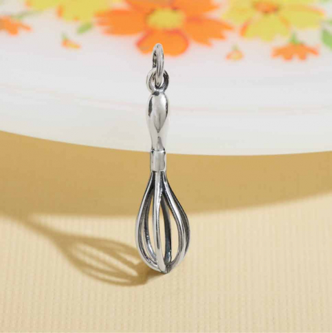 Sterling Silver Whisk Charm