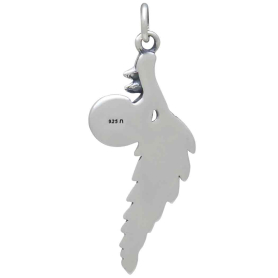 Sterling Silver Fern Pendant Back View