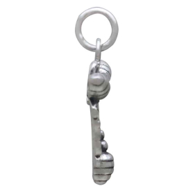 Sterling Silver Triple Bee Charm Side View