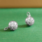 Sterling Silver 3D Pickleball Charm 16x10mm