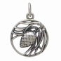 Sterling Silver Pineneedle and Pinecone Charm Front View