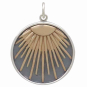 Mixed Metal Sunray PendantMixed Metal Sunray Pendant Front View